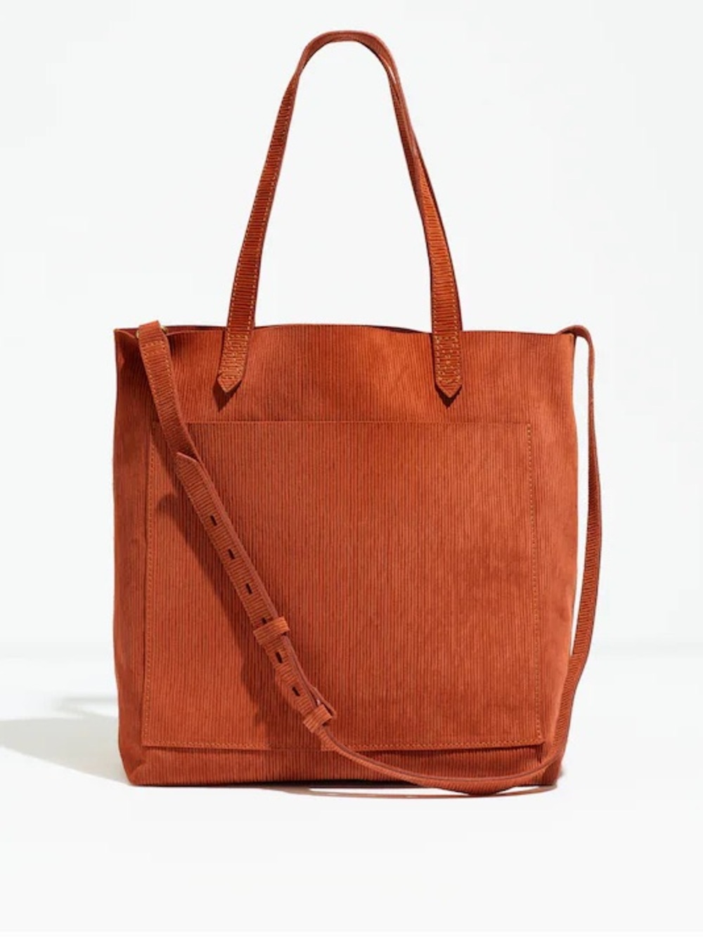Madewell The Medium Transport Tote Corduroy Suede Edition